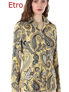 ETRO 
Size 44 (IT) Long Sleeve Button-Down Shirt